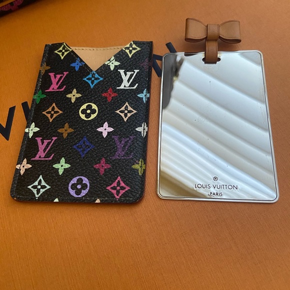 LOUIS VUITTON Murakami Multicolor Monogram Pattern Mirror Bag Accessory - Picture 3 of 8